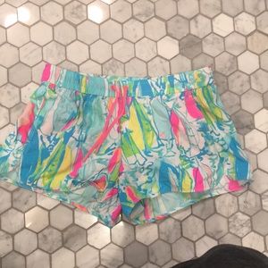 Lilly Pulitzer beach and bae athletic shorts